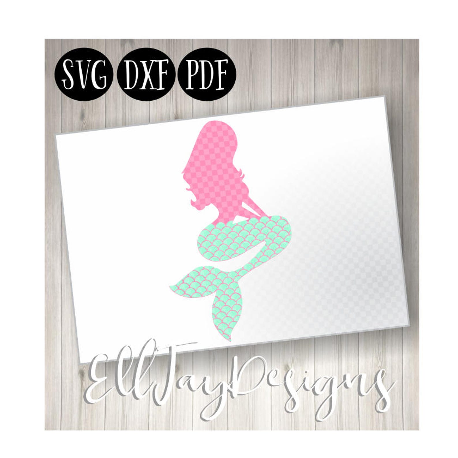 Download Mermaid svg mermaid tail svg fish scale silhouette cut | Etsy