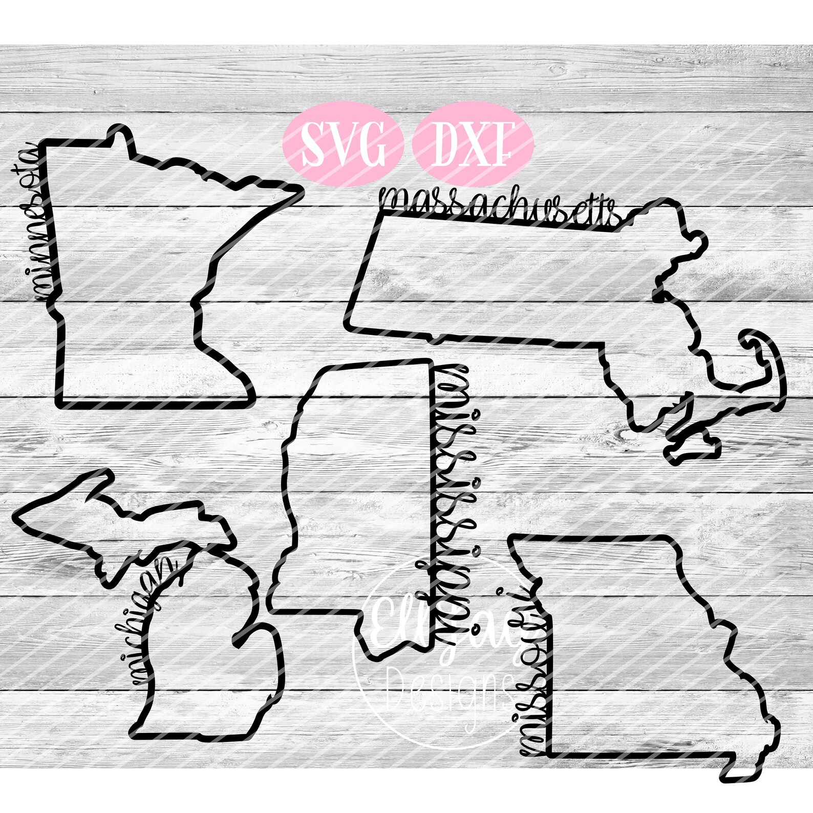 Download 50 States SVG huge svg bundle svg bundle 50 Designs Fancy | Etsy