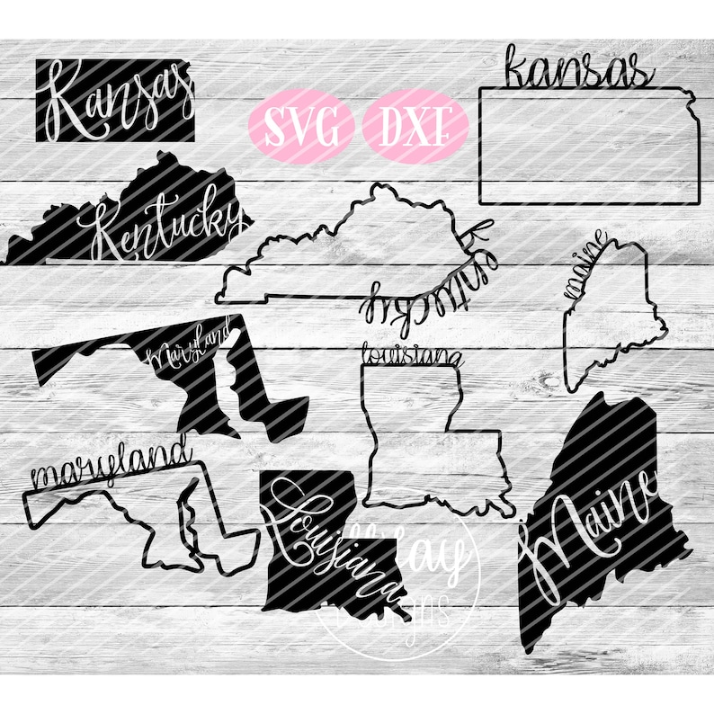 Download 50 States SVG huge svg bundle svg bundle 100 Designs Fancy ...