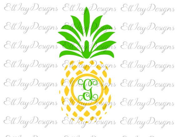 Download Pineapple Svg Pineapple Monogram Pineapple Monogram Svg Etsy