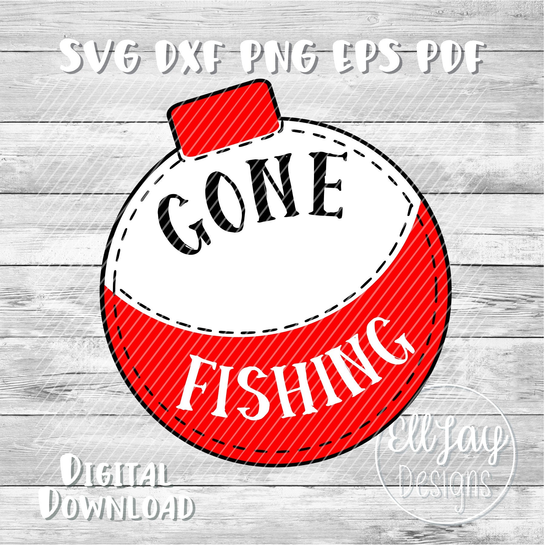 Download Fishing svg Gone fishing svg bobber svg fishing clipart | Etsy