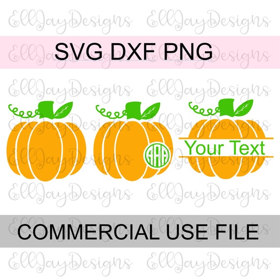 Download Pumpkin Svg Png Dxf Pumpking Monogram Frame Cut File Etsy