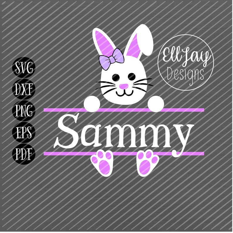 Download Bunny Face SVG Easter svg bunny name svg Easter monogram ...
