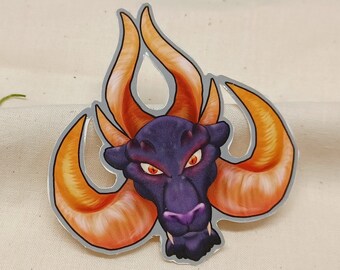 Ace of Spades Dragon Sticker - Gloss