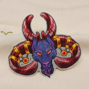 Autocollant Dragon As de Trèfle - Brillant