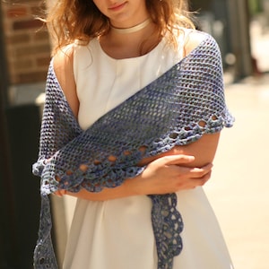Taw Shawl Crochet Pattern by Rebecca Velasquez - RV Designs, Lace Filet