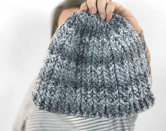 Tabei Hat Crochet Pattern Worsted Yarn, Texture Beanie Adult Teen by Rebecca Velasquez Revel Signature Collection
