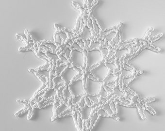 Carta Snowflake Crochet Pattern Thread, Ornament, CrochetALong, Gift wrapping, Bunting by RevelCrochet