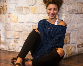 Glease Knit Sweater Pattern by Rebecca Velasquez – RV Designs, Women’s sizes XS, S, M, L, 1X, 2X, 3X, 4X, 5X, 6X Easy Beginner Friendly