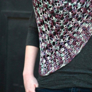 Fun & Games Crochet Pattern by Rebecca Velasquez - RV Designs, Fun and Games Easy Lace Asymmetrical