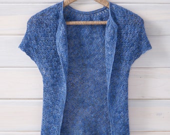 Crochet Pattern, Laci Card by Rebecca Velasquez - RV Designs, Women's Sizes XS, S, M, L, 1X, 2X, 3X, 4X, 5X, Easy