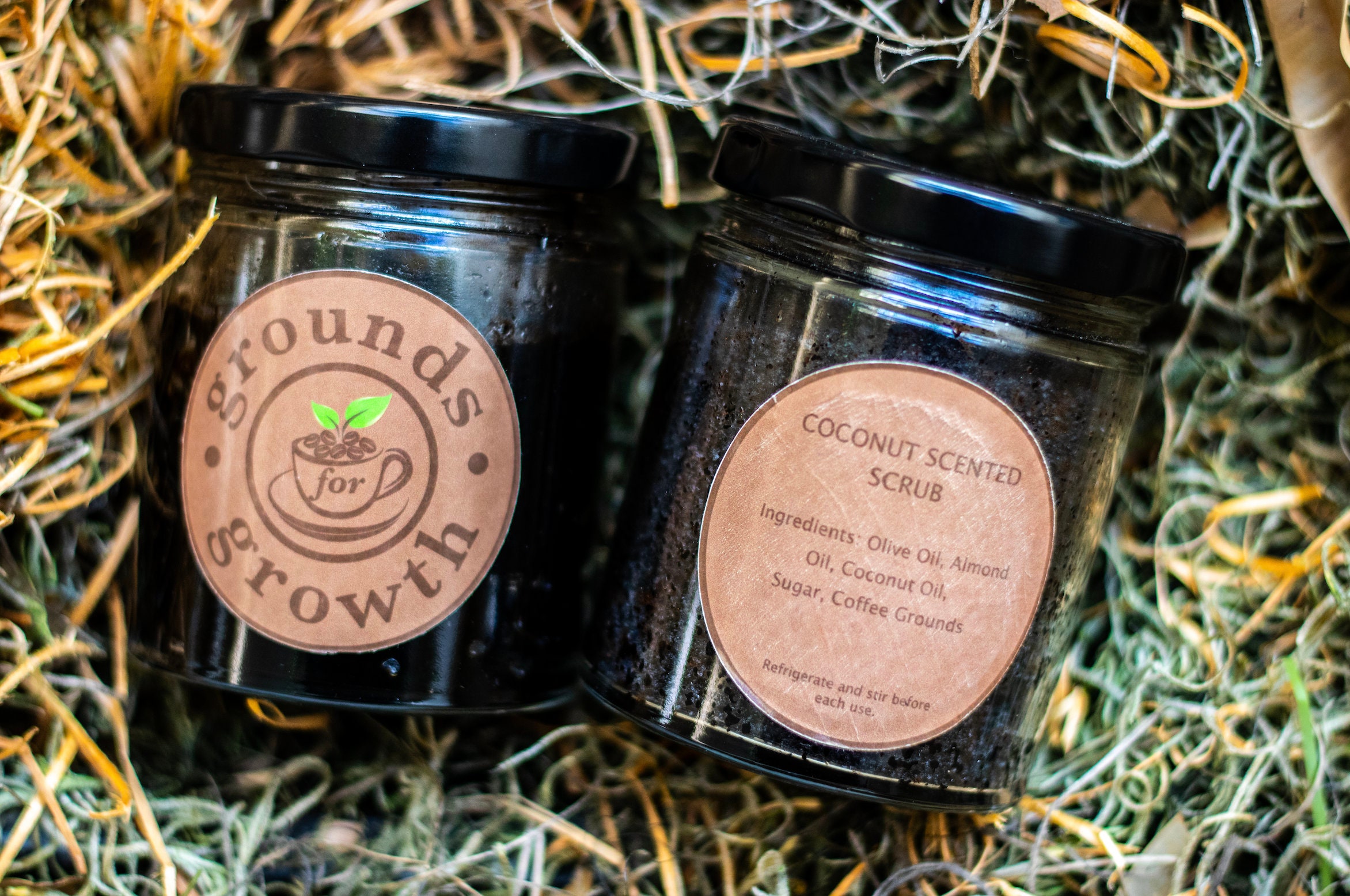 Coconut Scented Coffee Body Scrub 6oz Etsy