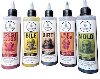 Special Effects Fabric/Textile 8oz PAINT KIT for Costumes! Airbrushable!