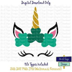 Glück Einhorn SVG schneiden Datei, St. Patricks Day Einhorn, St. Patricks Day SVG