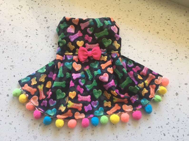 Limited Edition in size XS Rainbow Love Dog Dress