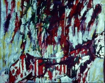 Mothers Day Expressionism Love large original oil painting abstract living room art wall art hand painted Where There is Love