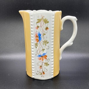Vintage hand Painted Ceramic Pitcher