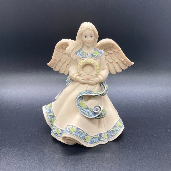 Vintage Sarah's Angel Figurine St. Patrick's Day Irish Figurine