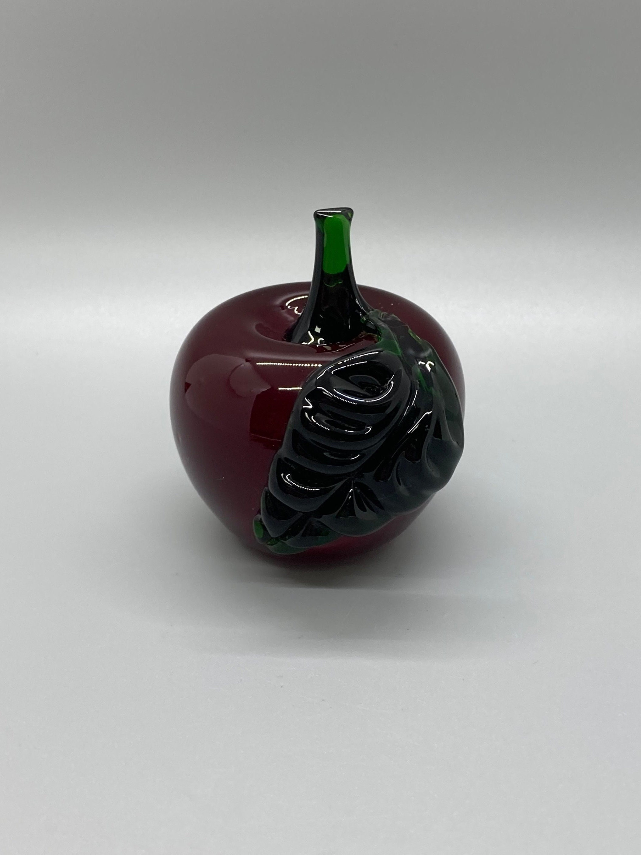 Vintage Blown Glass Apple Paperweight