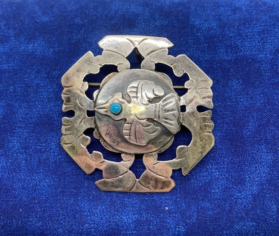 Vintage Indistria Peruana Peru Pin or Pendant Sta… - image 2