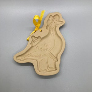 Vintage 1992 Mother Goose Cookie Shortbread Pottery Mold Second by Brown Bag Cookie Art