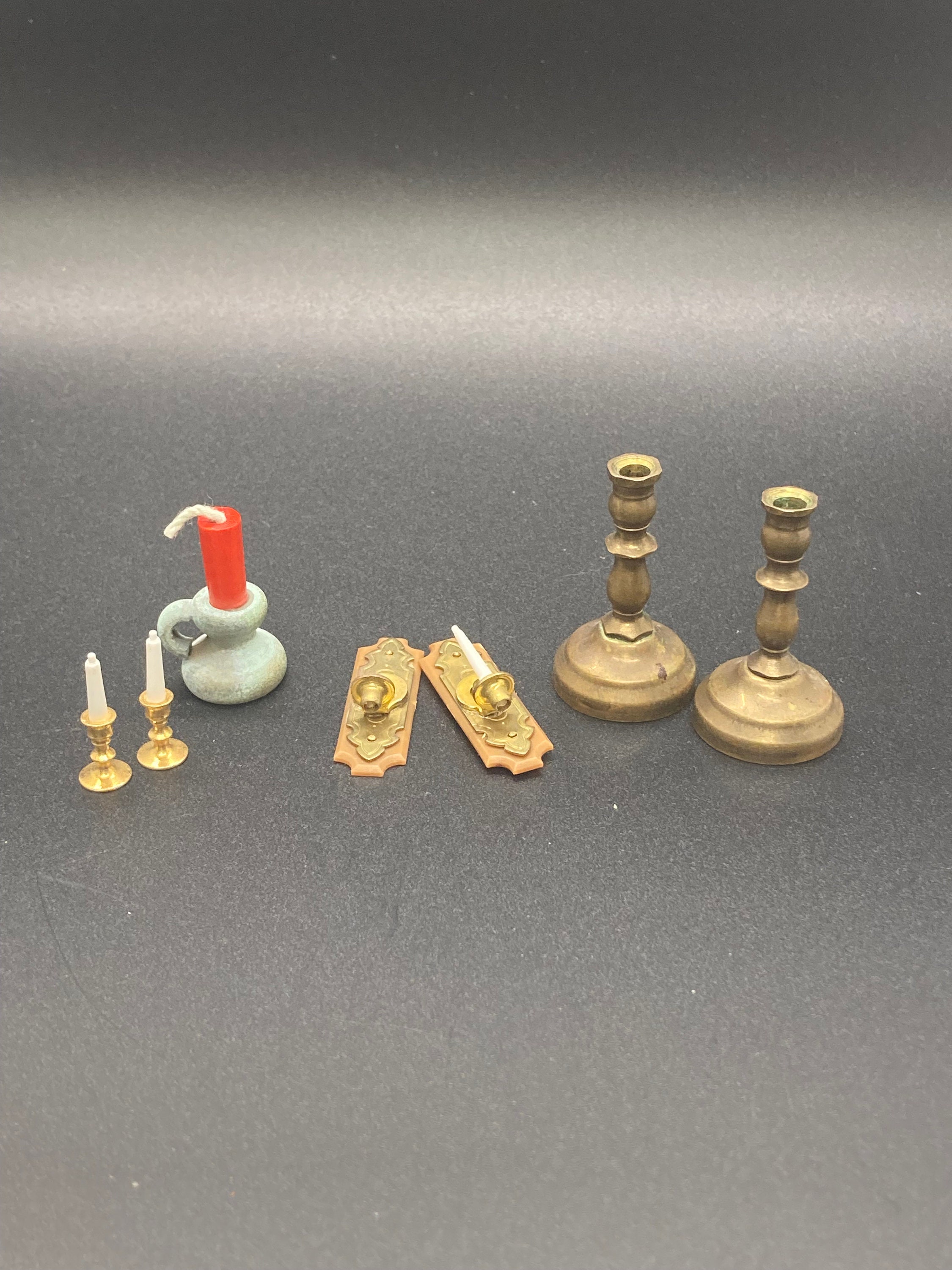 Vintage Assorted Dollhouse Candlesticks and Wall Sconces Etsy