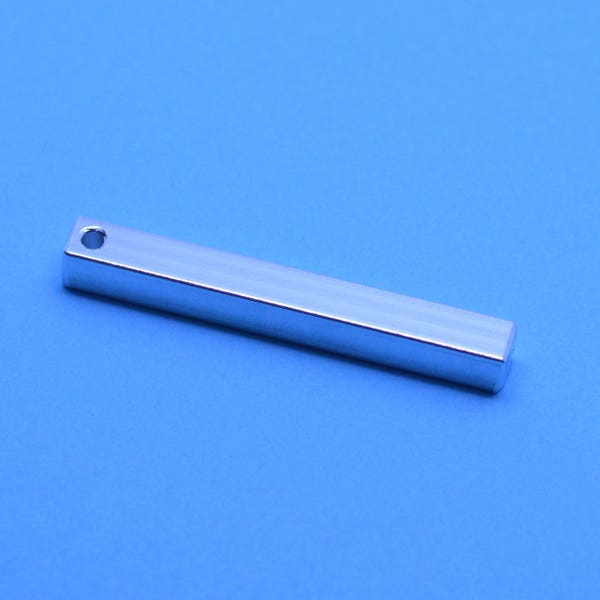 5 x ALUMINIUM square stamping bar, hand stamping blank, square bar, aluminium bar, stamping bar, long blanks, rectangle blanks, shiny blanks