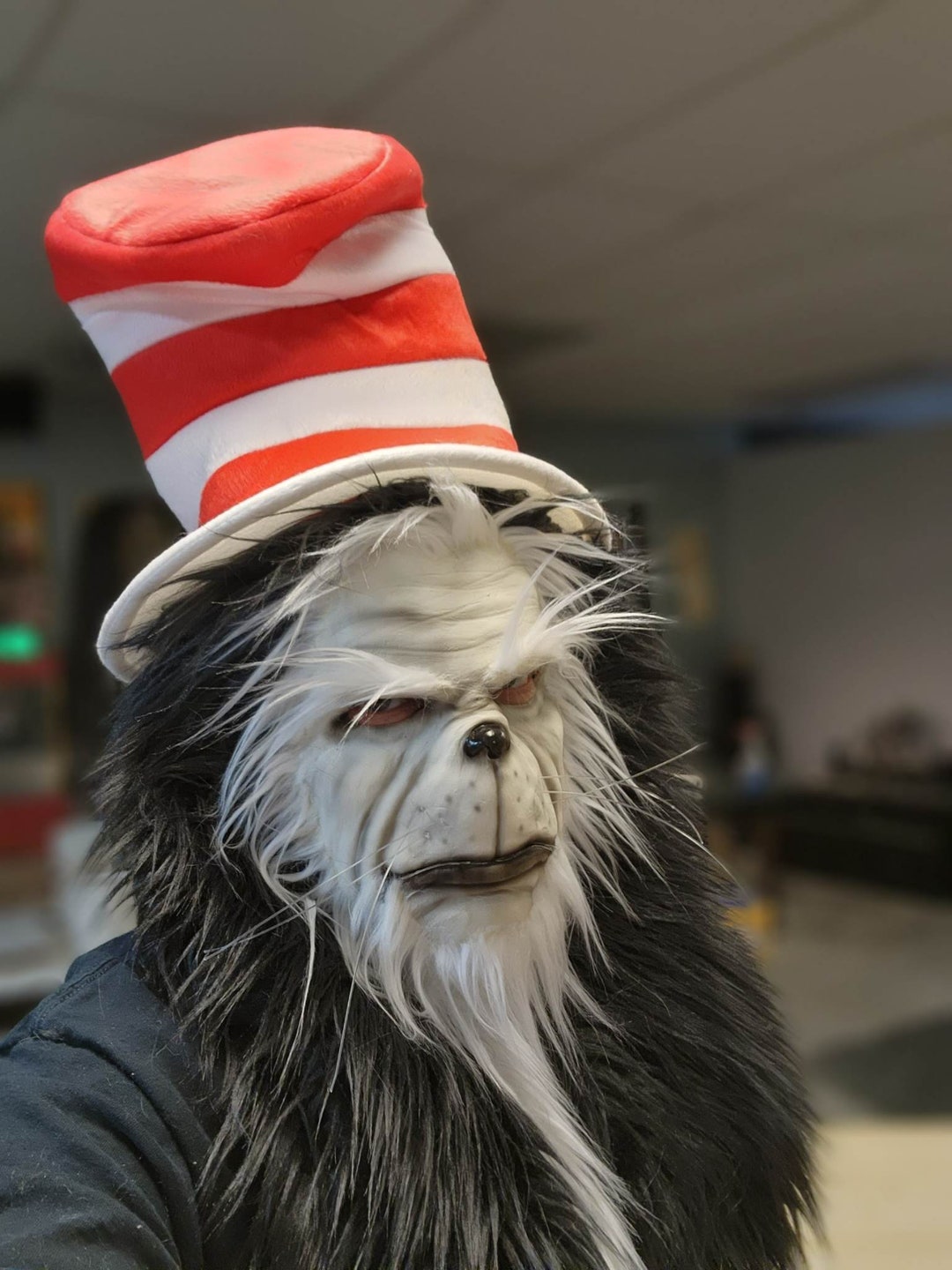 Cat in the Hat Inspired Latex Mask Etsy