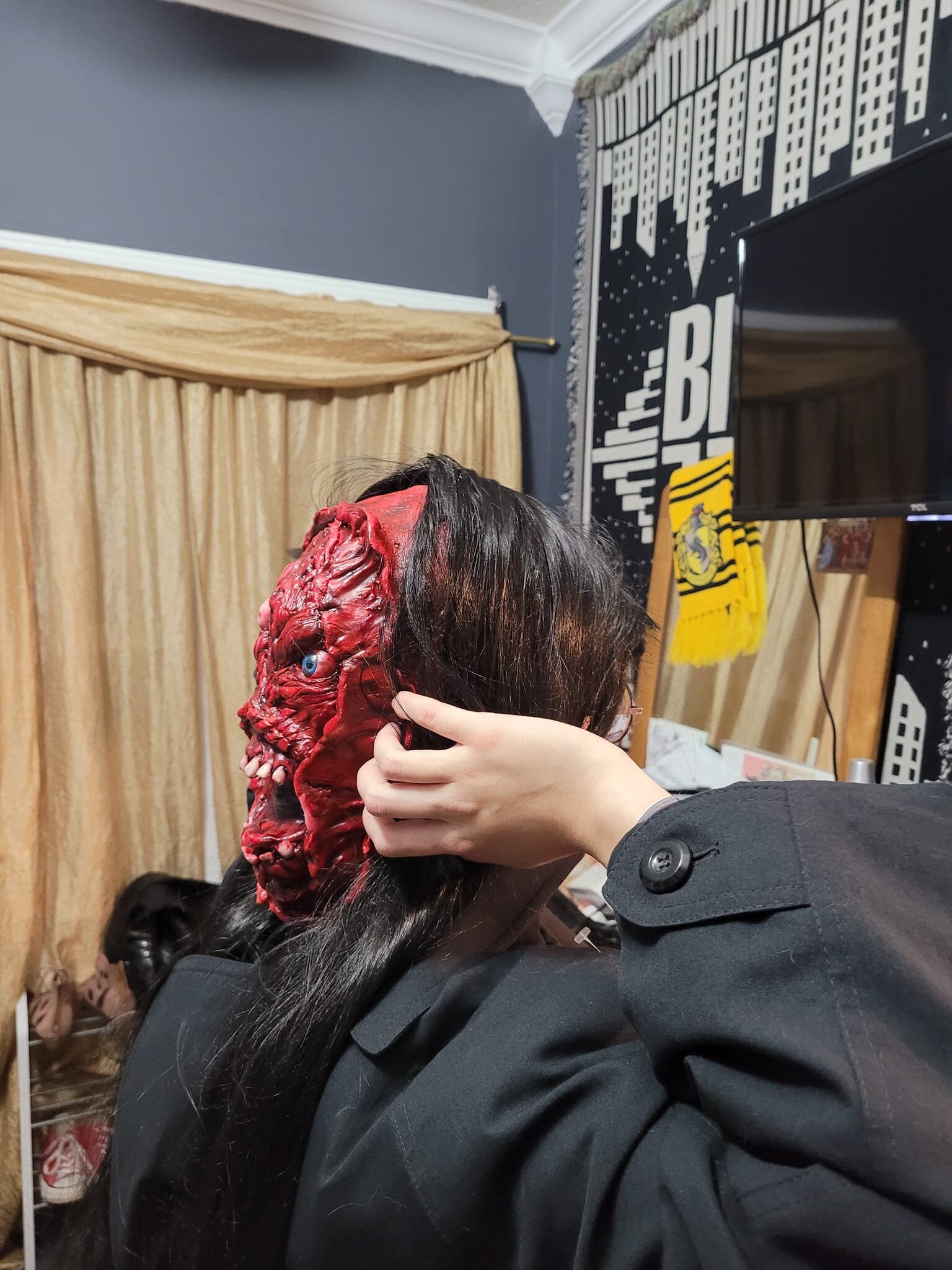 Malignant gabriel Latex Strap Mask Etsy