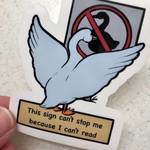 Untitled Goose Game Vinyl Stickers Set A Etsy