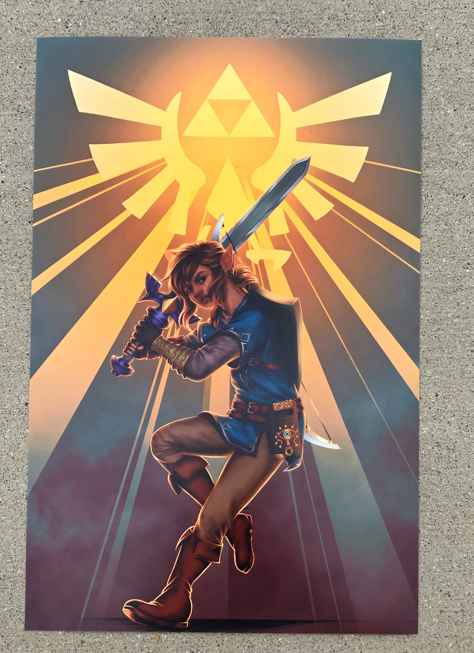 Legend of Zelda Link wall art Etsy