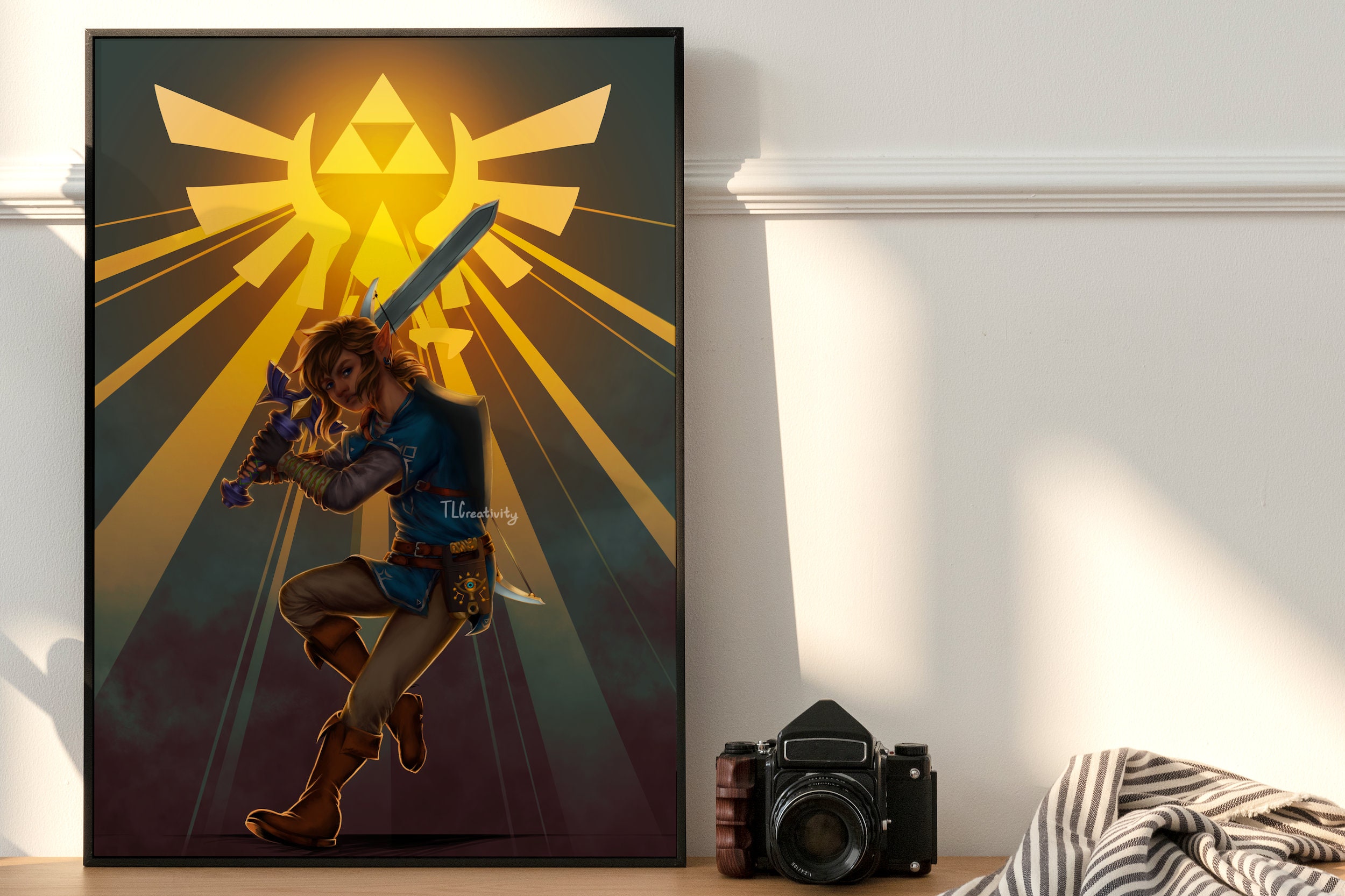 Legend of Zelda Link wall art Etsy