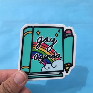 Gay Agenda LGBTQ Sticker image 1