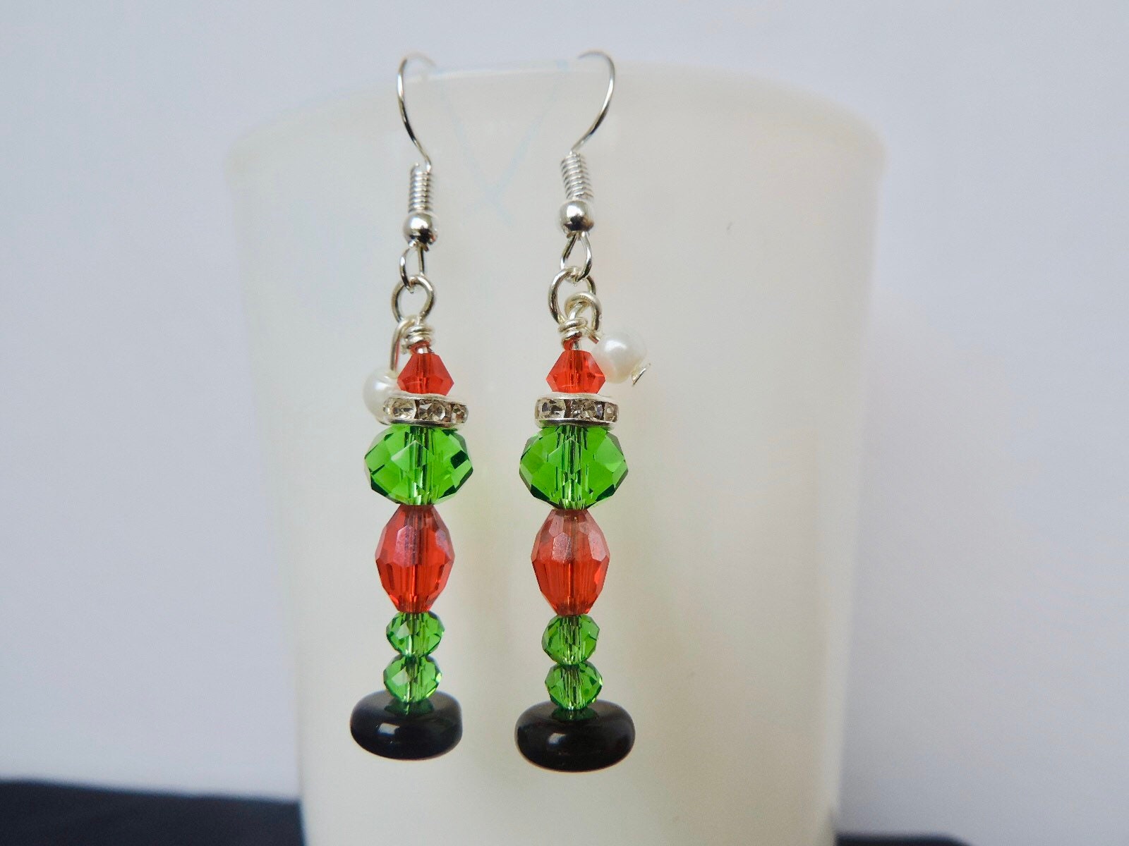 Grinch Earrings Christmas earrings holidays jewelry Etsy