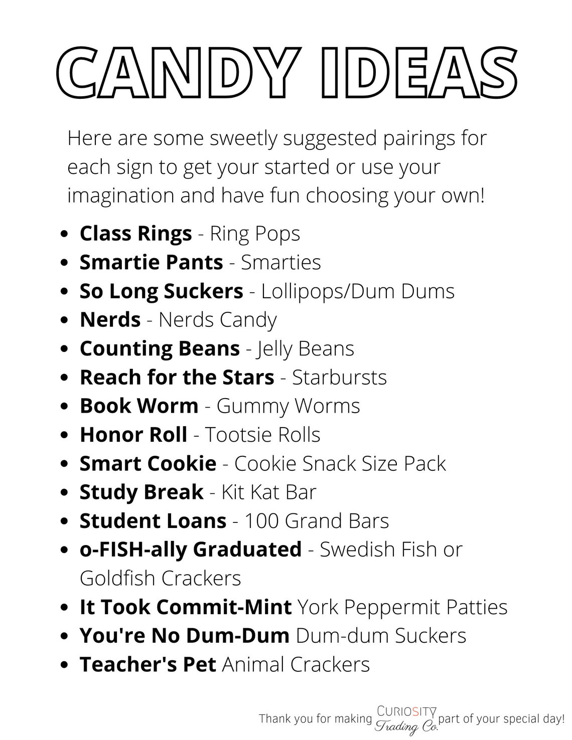 Navy Blue Graduation Candy Bar Labels and Signs Graduation - Etsy