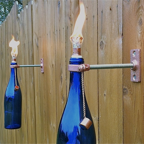 Kit per appendere la torcia Tiki per bottiglie di vino: ferramenta Kit per appendere la torcia Tiki per bottiglie di vino: ferramenta