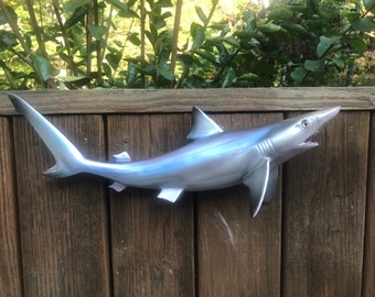 REPRO *Awesome SAND Tiger SHARK* Taxidermy Mount Cabin Fishin Lodge Decor  18 1/2"  long    ==  (Carcharias taurus)