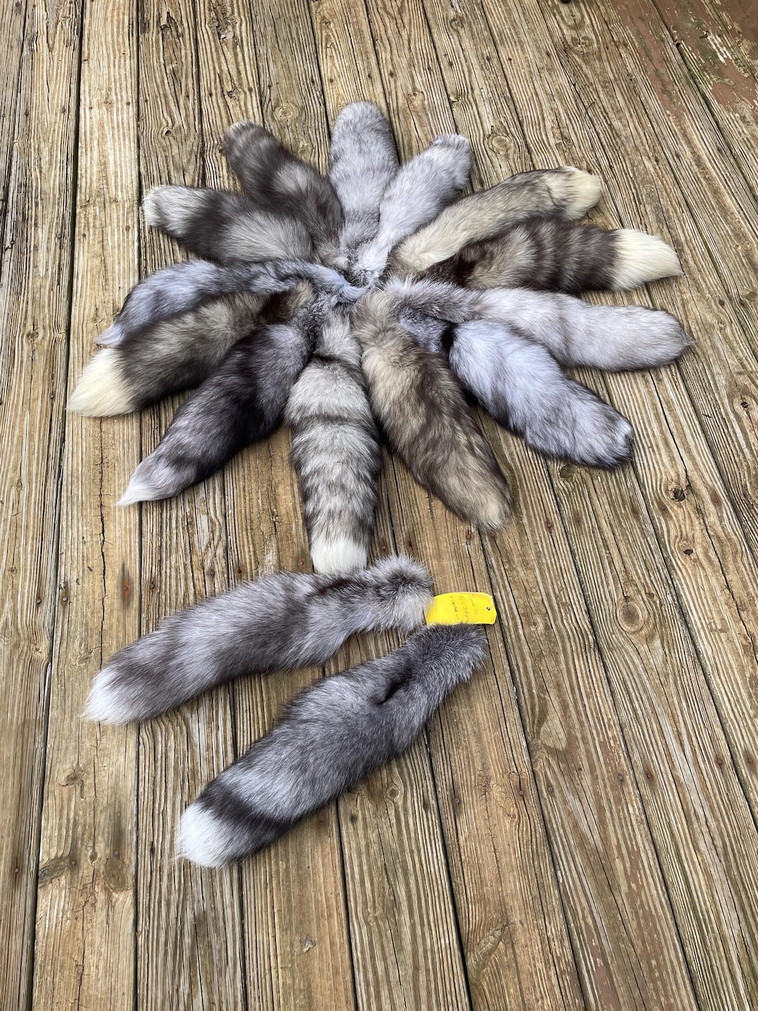 One ( 1 ) Beautiful, LARGE, Hybrid, Ranch RED FOX Tails, With Key