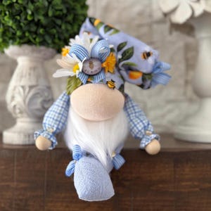 Bumblebee Be Kind Bearded Gnome - Tiered Tray Gnone - Farmhouse Gnome - Kitchen Gnome - Summer Gnome - Bee Gnome - Holiday Gnome
