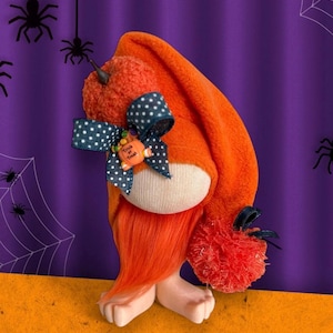 Halloween Pumpkin Gnome - Tiered Tray Gnome - Farmhouse Gnome - Kitchen Gnome - Fall Gnome - Gnomes - Halloween Gnome - Trick O Treat Gnome