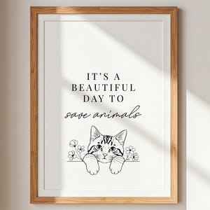 Animal Shelter Print: Veterinary Gift, Animal Rescue Decor (Digital Download)