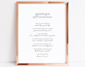 Morning Affirmations For Success | Motivational Quote | Inspirational Quote | Aesthetic Home Decor