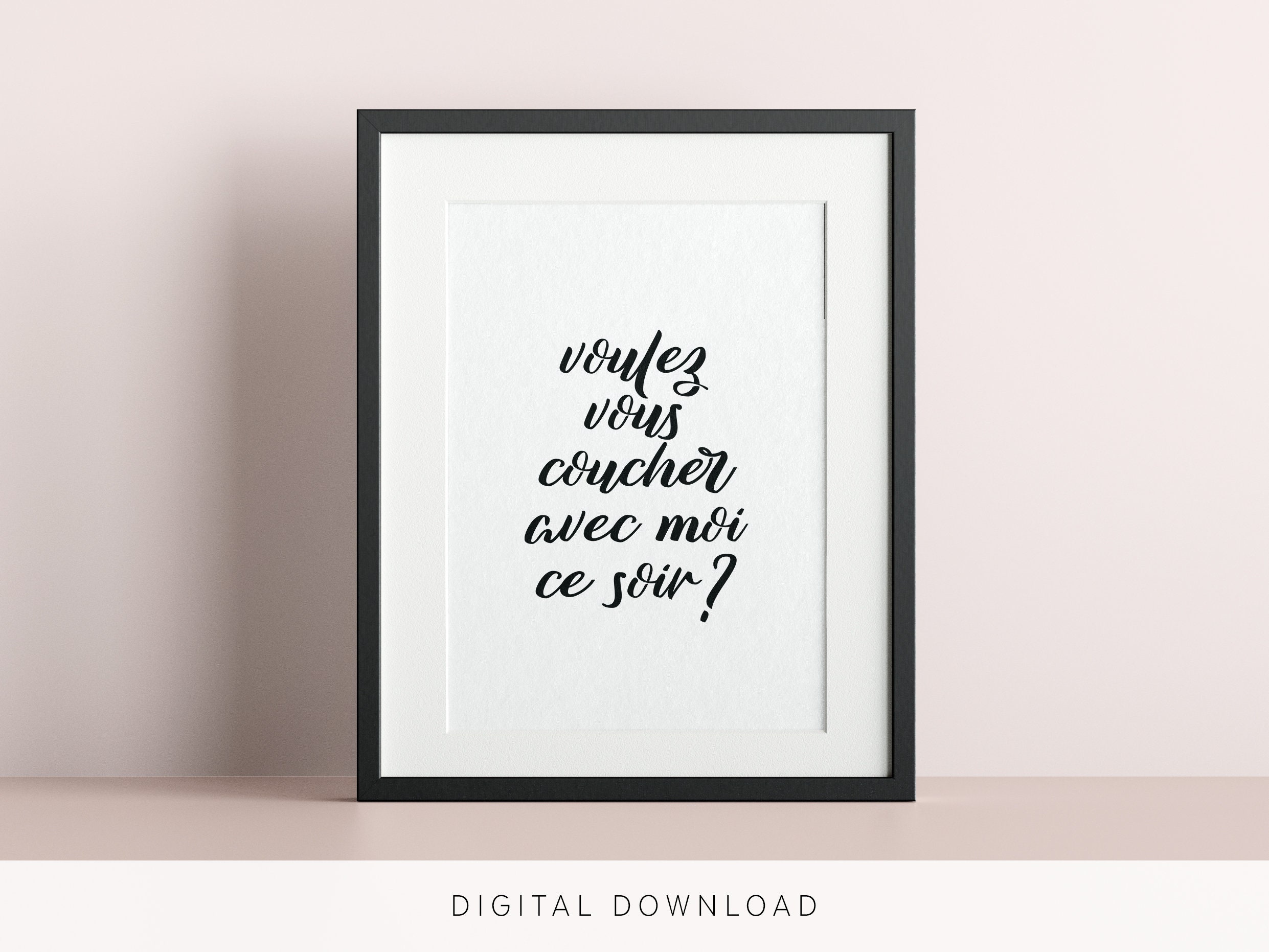 Voulez Vous Coucher Avec Moi Ce Soir Deutsch www.etsy.com