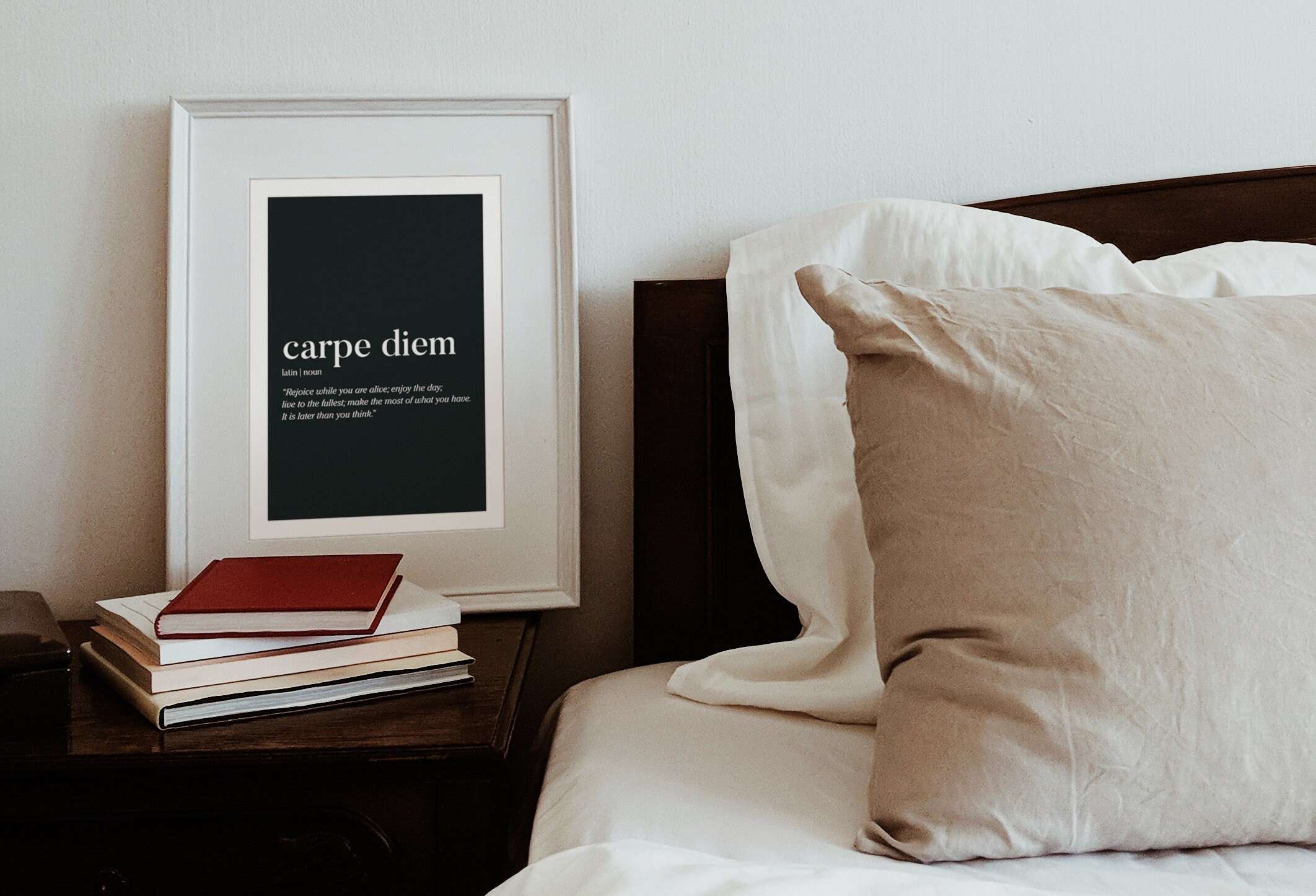 PRINTABLE Carpe Diem Definition Dictionary Art Print Wall Etsy