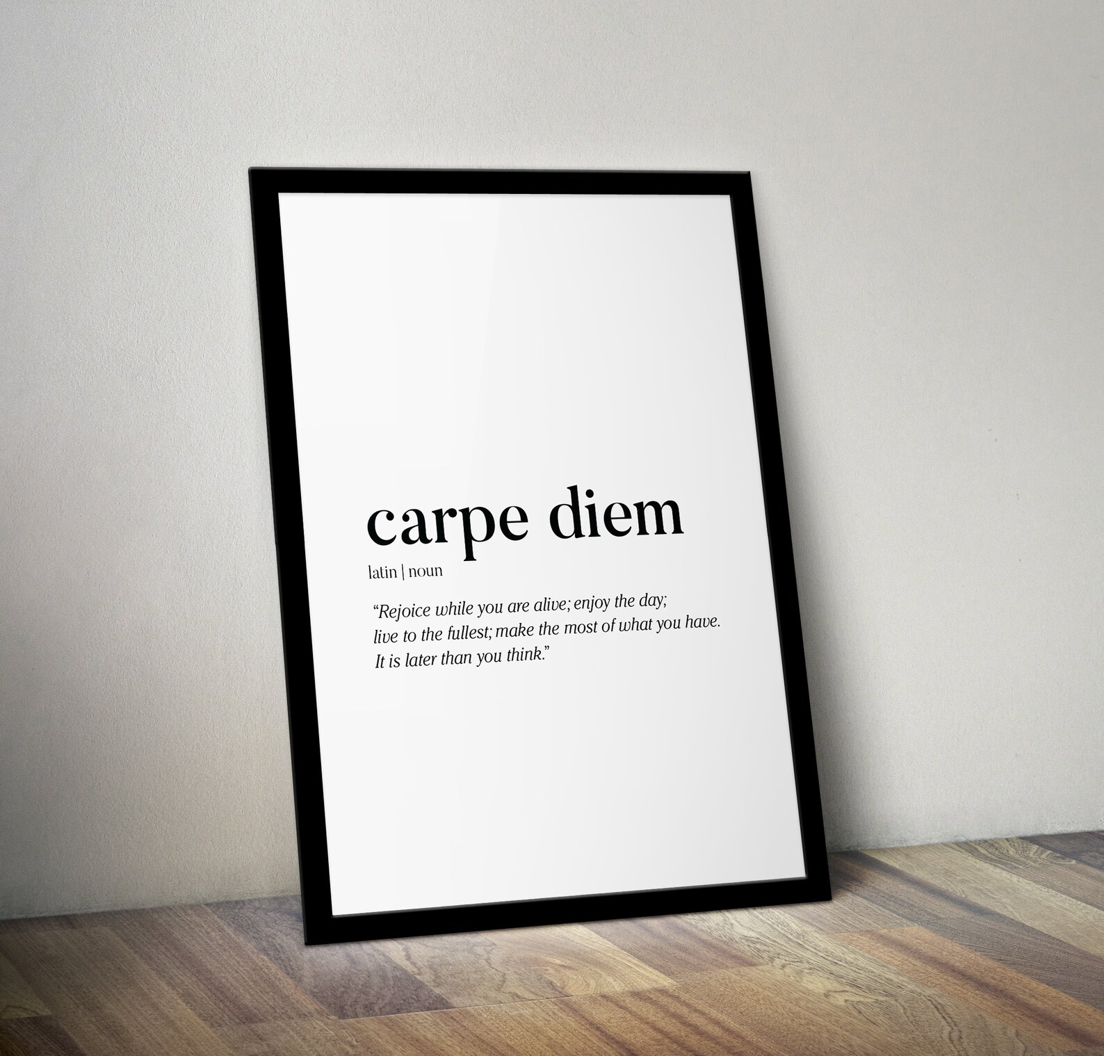 PRINTABLE Carpe Diem Definition Dictionary Art Print Wall Etsy