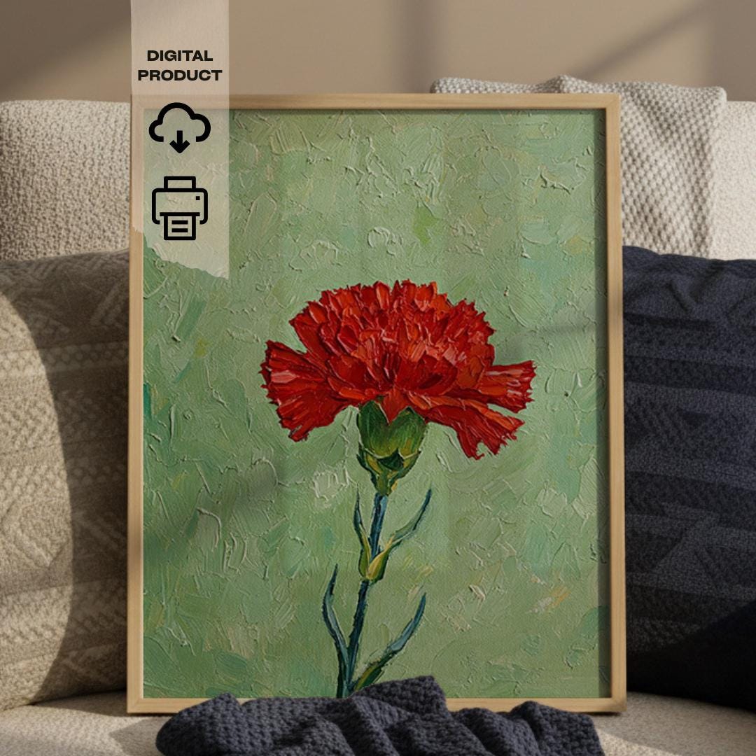 油絵 絵画 【赤いカーネーション】 il_fullxfull.7244851594_3wws.jpg