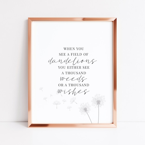 Dandelions Sayings - Etsy