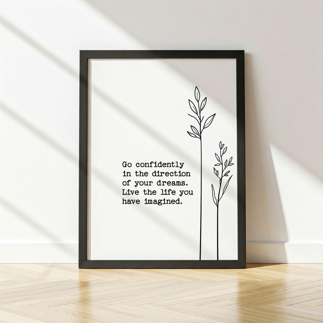 Minimalist Wall Art | Motivational Poster | Inspirational Quote ...
