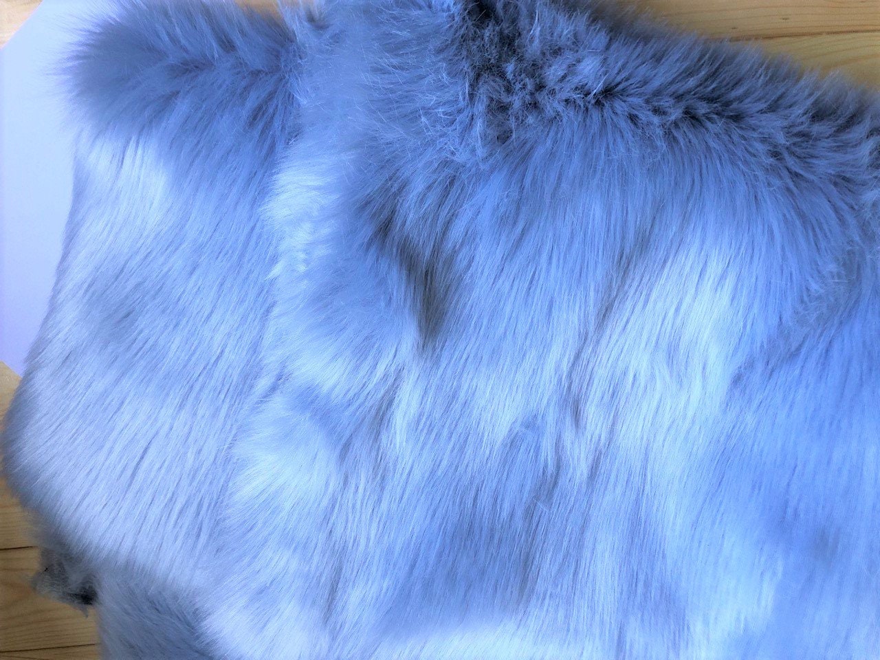 Faux Blue Arctic Fox Fur Artificial Blue Fur Imitation Fox Fur Fur
