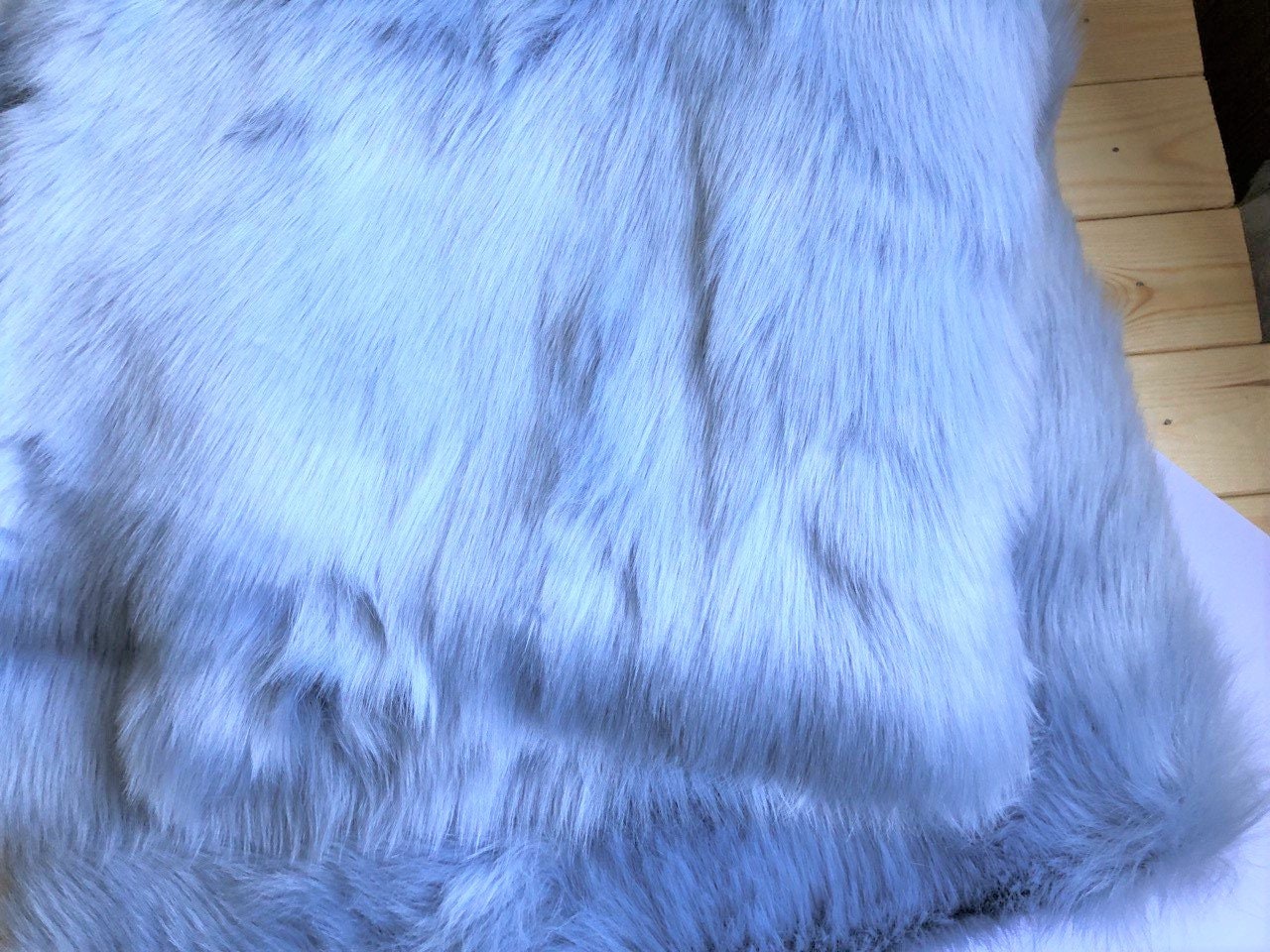 Faux Blue Arctic Fox Fur Artificial Blue Fur Imitation Fox Fur Fur